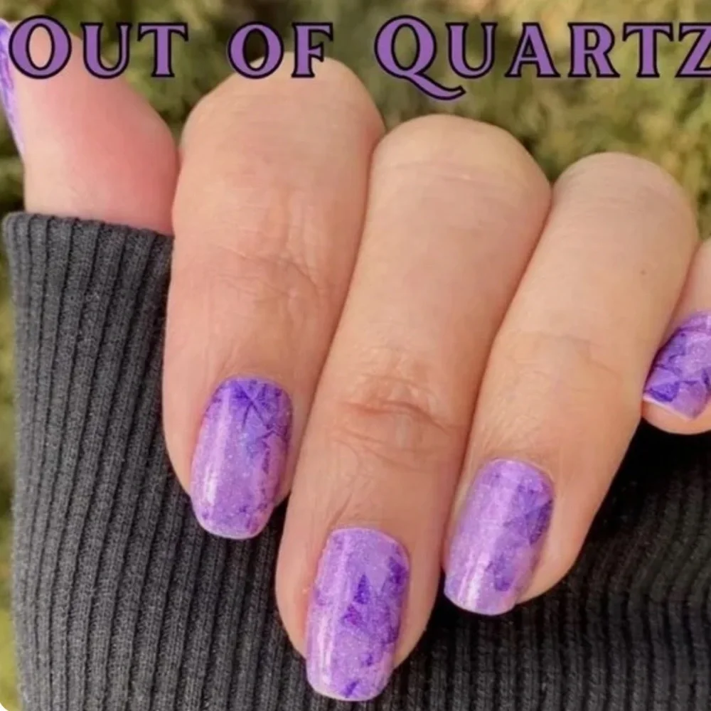 *Retired* Color Street: Out of Quartz | Purple Amethyst Glitter Jewel Stone